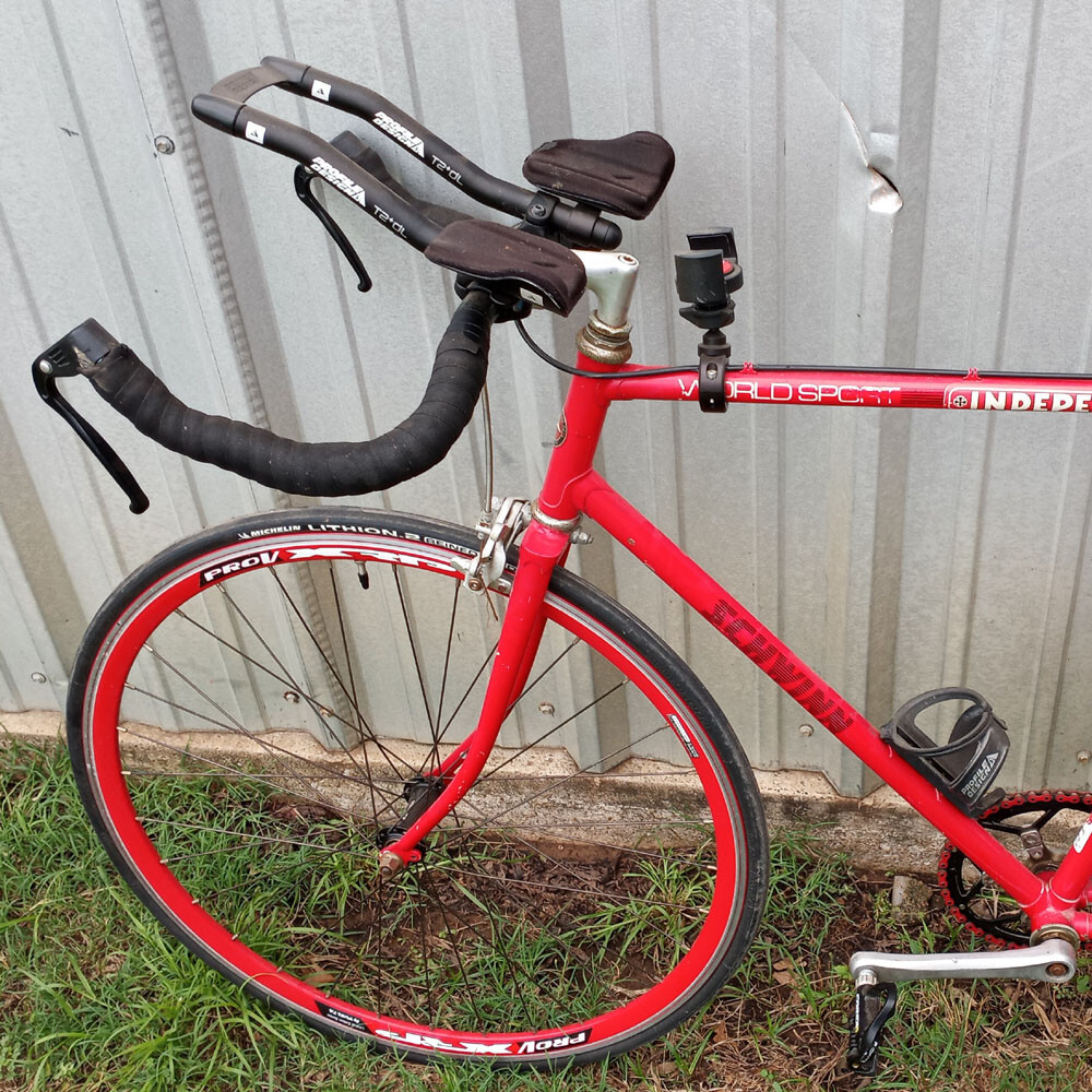 1980s Schwinn World Sport Single Speed Conversion Bike - Red