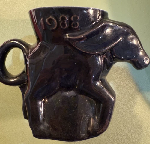 Vintage Frankoma 1988 Political Democrat Mug Donkey