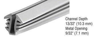 CRL D753C Glazing Vinyl for 1/8" Glass Thickness - 100' Roll Gray - Picture 7 of 8