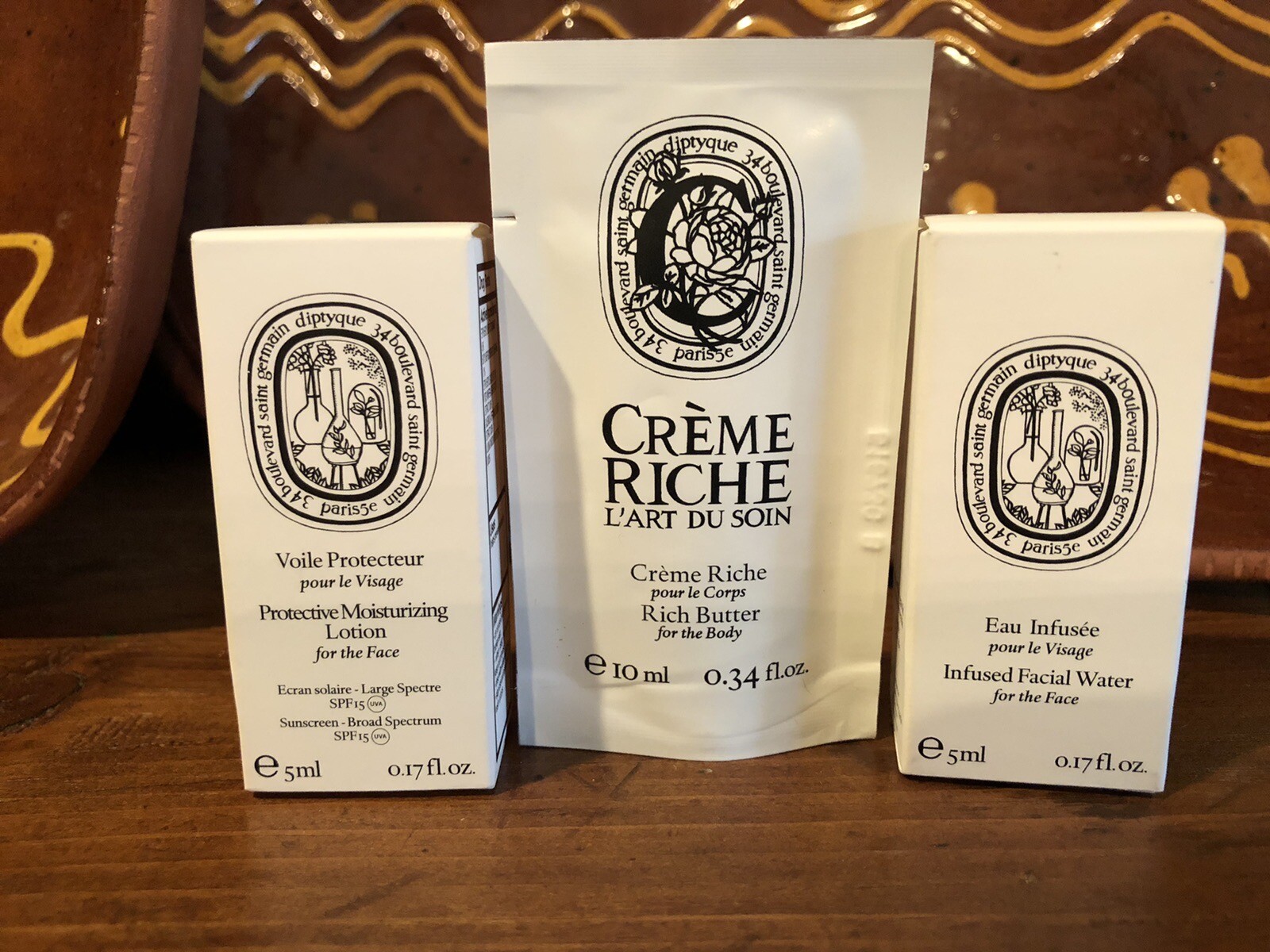 DIPTYQUE Moisturizing Lotion*Infused Facial Water*Rich Cr&egrave;me Body