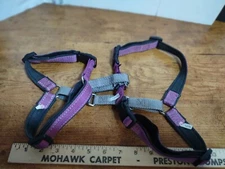Heavy Duty Adjustable Rose & Gray Dog Harness Size L