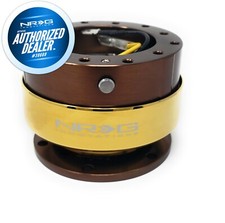New Nrg Bronzechrome Gold Gen 2.0 Steering Wheel Quick Release Srk-200brcg