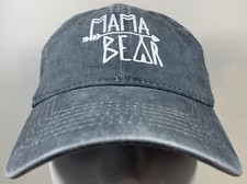 Mama Bear Hat Arrow Mother Momma Love Mom Cap Gray Fun Happy Beach Sun