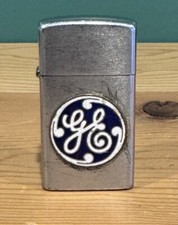 Vintage GE General Electric Advertising Lighter With Enamel Logo