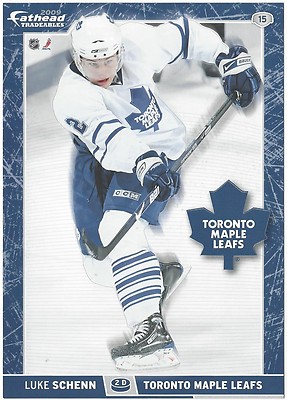 LUKE SCHENN FATHEAD TRADEABLES TORONTO MAPLE LEAFS REMOVABLE STICKER 2009 #15
