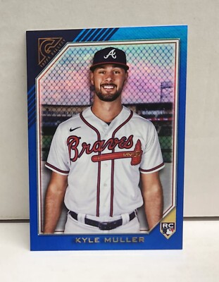 KYLE MULLER 2022 Topps Gallery BLUE ~ ROOKIE #'d /75 ~ BRAVES