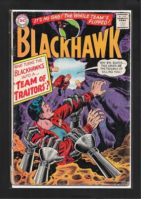 Blackhawk #214 (1965): ''Team of Traitors!'' Silver Age DC Comics! GD/VG (3.0)!