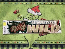 Vintage Minnesota Wild Bumper Sticker 2000 Wincraft New 3x12