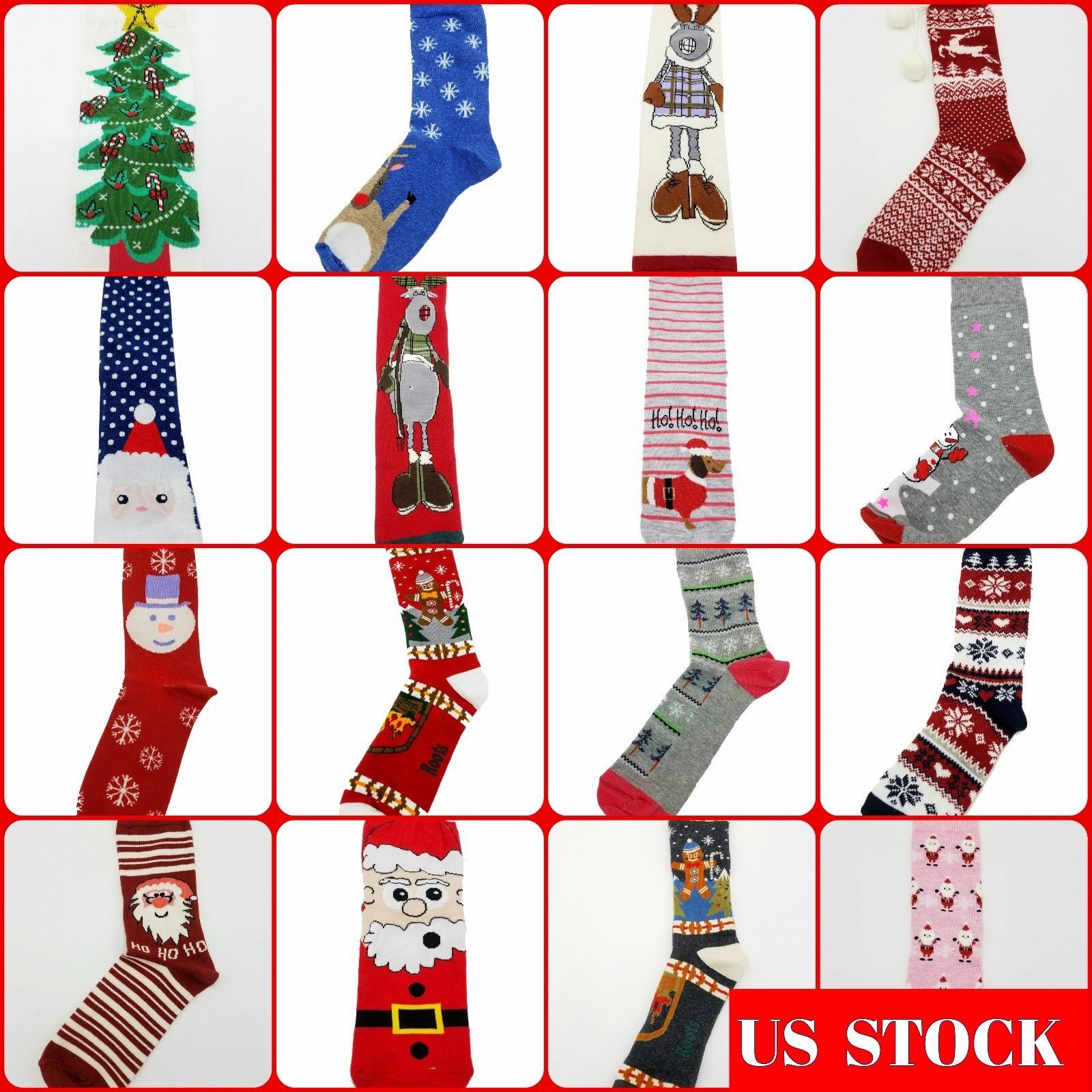 미국 재고 여성 겨울 양말 크리스마스 선물 따뜻하고 편안한 새 상품-Freehip.co.kr