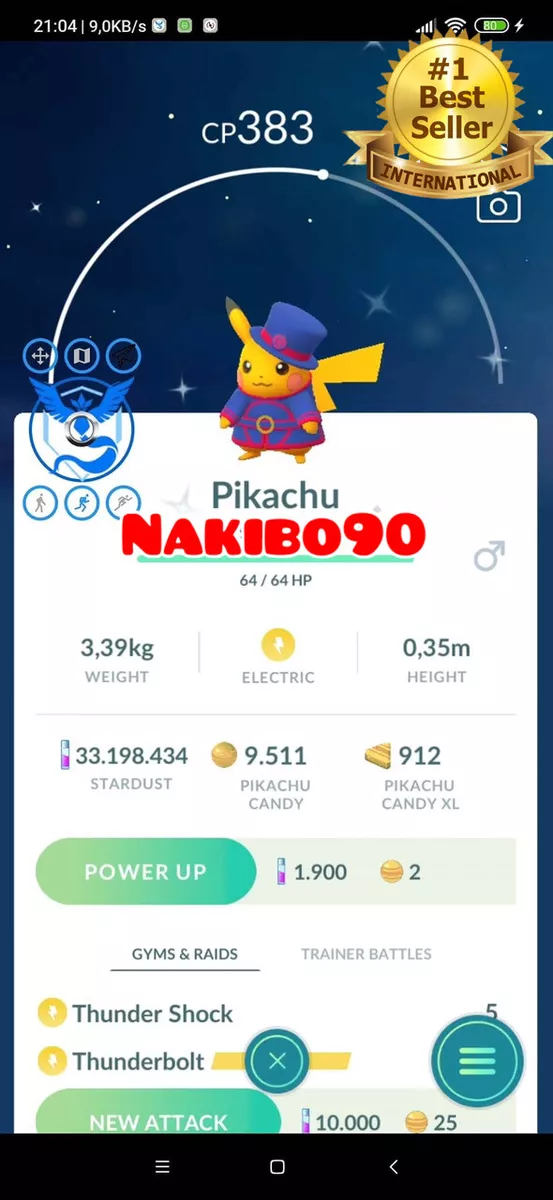 Shiny Pikachu ( World Championships ) Pokemon Trade Go