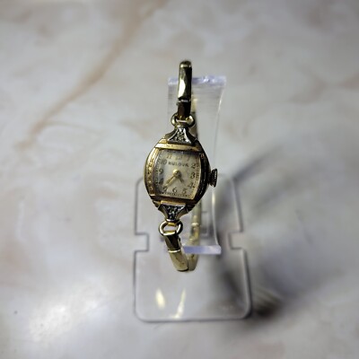 Montre Vintage Bulova Plaquée Or 10K - Mécanique à Remontage Manuel - Pour Femme - Occasion