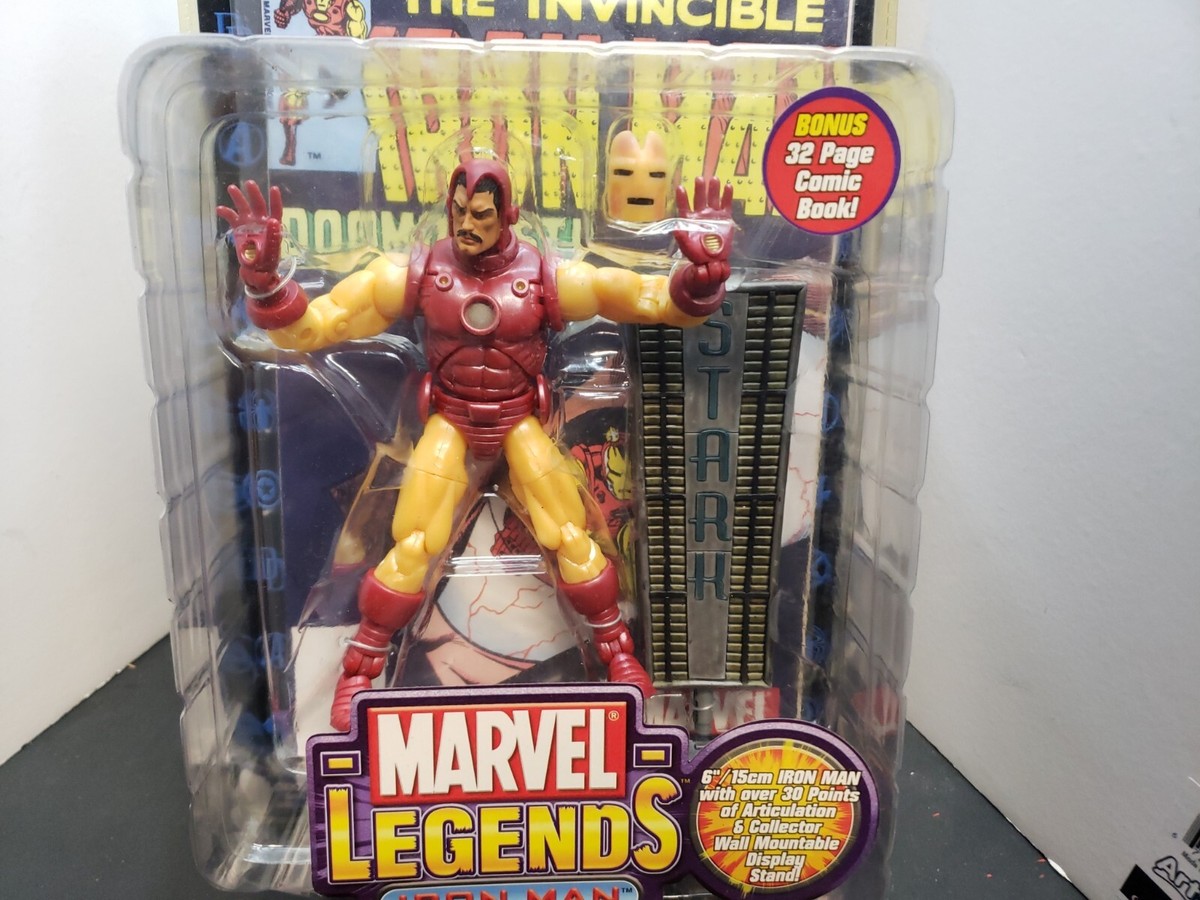 Toy Biz Marvel Legends Series 1 Iron Man Gold Armor | eBay