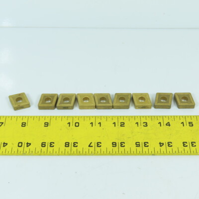3/4'' x 1/4'' Indexable Carbide Insert KC850 Grade Kennametal Style Lot Of 11