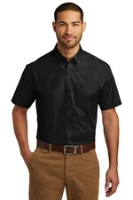 W101 Port Authority Short Sleeve Carefree Poplin Shirt