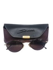 Vintage Sebastiano Sunglasses SEB-F8203 Gold/Tortoise Made in Italy W/ Case