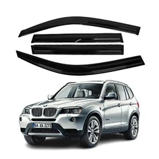 Fits for BMW X3 E83 2004-2010 Window Visor Sun Rain Deflector Guard 2mm Thick