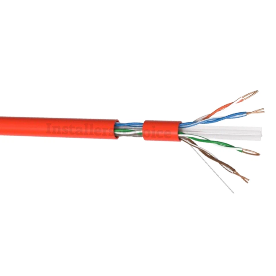 Cat6 1000FT CCA UTP Solid Red Ethernet Cable - LAN Network Bulk 23 AWG RJ45 - Image 2 of 4
