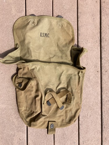 Orig. WWII USMC Officers Musette Bag Dated 1944 Field Gear Equipment - Picture 2 of 8