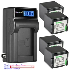 Kastar Battery AC Wall Charger for Panasonic CGA-DU21 CGR-DU21 SDR-H280 SDR-H288