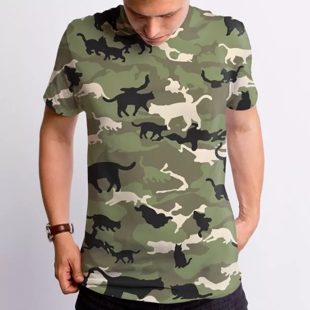 Cat camouflage shirt hot sale