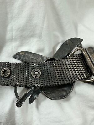 小物 2000s ugo cacciatori belt silver 925 Genuine vintage UGO CACCIATORI sterling Skull Pirate belt unisex