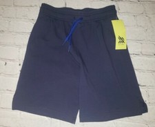 NWT All In Motion Boys Navy Athletic Elastic Waist Drawstring Shorts XS, S, M, L