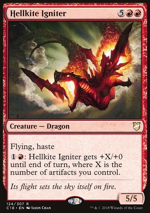 Magic the Gathering MTG Hellkite Igniter (124) Commander 2018   LP
