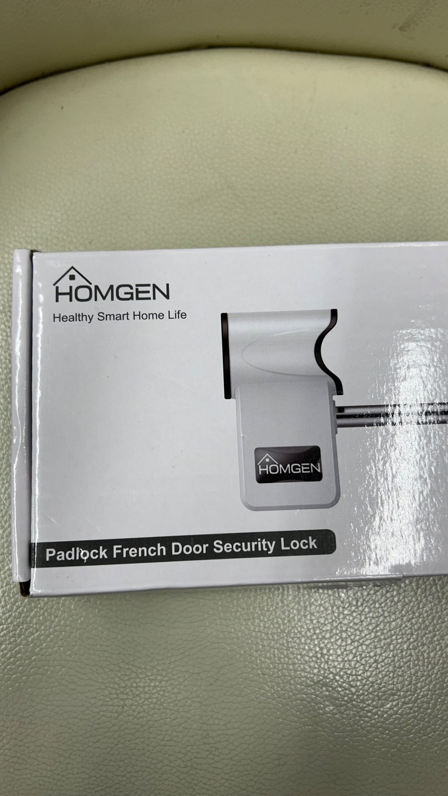 HOMGEN Padlock French Door Security Lock White Boxed CG C45 eBay