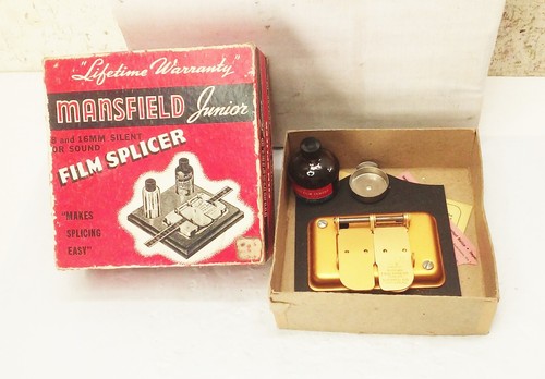 Vintage antique Mansfield Junior 8mm & 16mm Film Splicer