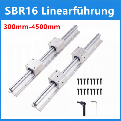 300mm-4500mm Linearführung SBR16 Gleitschiene SBR16UU Linearblock Lagerblöcken