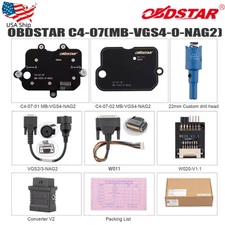 OBDSTAR C4-07 Adapter Kit Full Solder-free R&W Use w/OBDSTAR KeyMaster G3, DC706