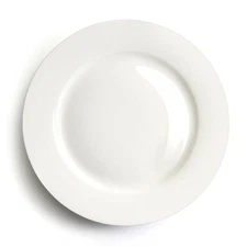Iqcwood 8 Inch Porcelain Dinner Plates, White Dinner Plate Set Of 6, Dessert Sal