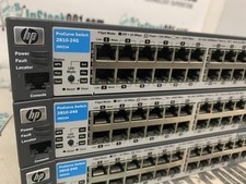 LOT 3 HP ProCurve J9021A 24-Port Gigabit Switch 2810 24G Used Reset
