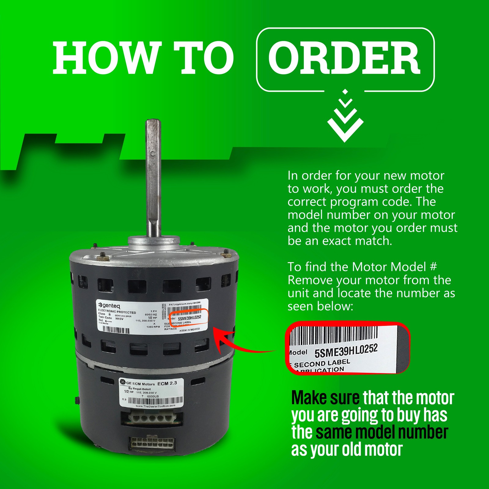 Carrier FX4DNF049T00AAAA Blower Motor X13 3/4 HP