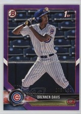 2018 Bowman Draft Purple 8/250 Brennen Davis #BD-47 0vd2