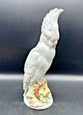 Kakadu Porzellan Figur Scheibe Alsbach Ritzmarke Edmund Otto