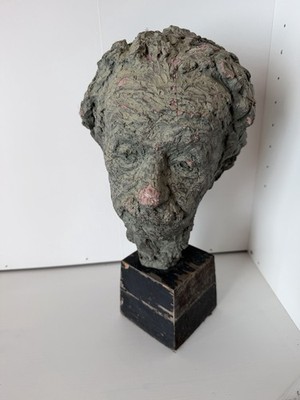 Robert Berks Style Bust Albert Einstein Sculpture Modern Art Foundry Clay?