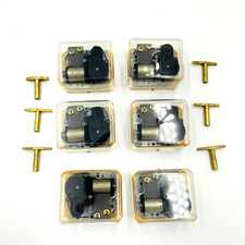Sankyo Music Box Movement "Memory" Lot of 6 w/ Turnkeys Crafts Retro Collectible