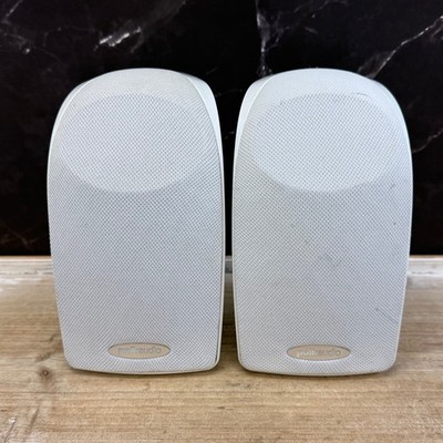 Polk Audio Blackstone TL1 White Satellite Speakers Pair Compact Tested & Works