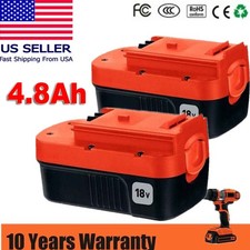 1/2Pack 18V for Black and Decker HPB18 18 Volt 4.8Ah Battery HPB18-OPE 244760-00