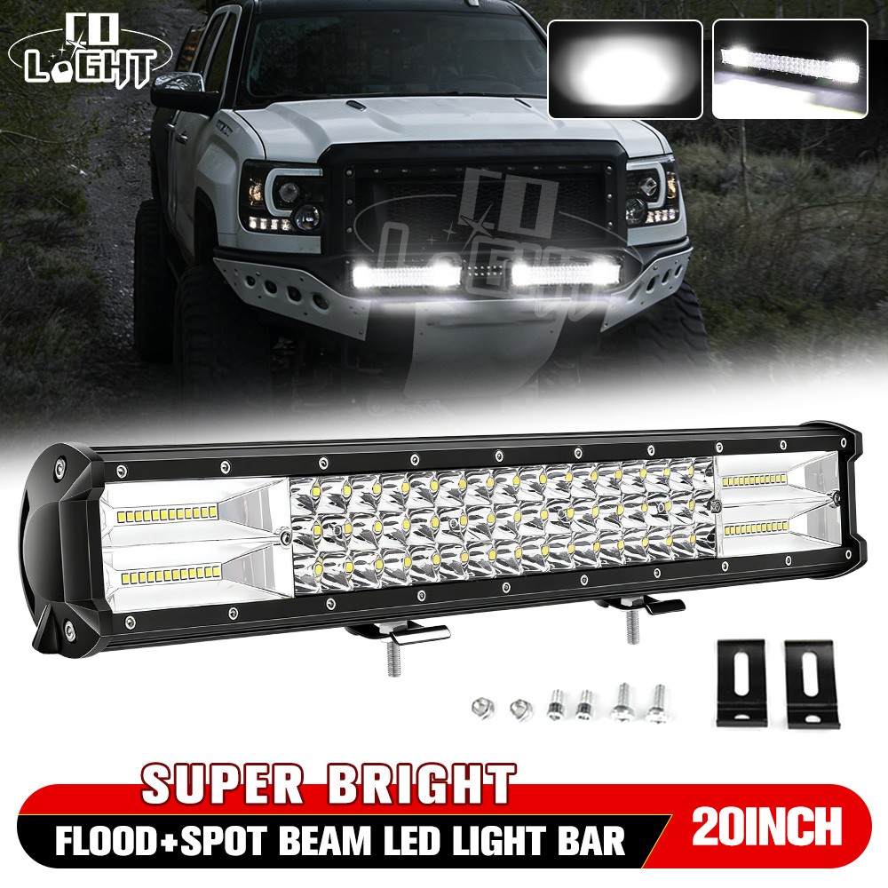 Rampe LED 4x4 20 pouces en aluminium de qualité aérospatiale