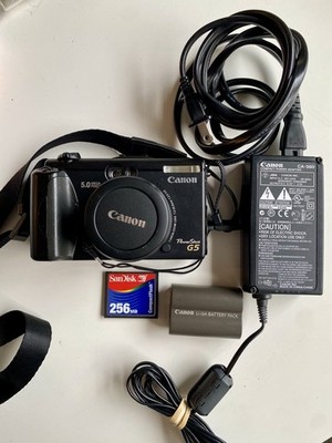 Canon PowerShot G5 5.0MP Digital Camera - Black TESTED WORKS GREAT