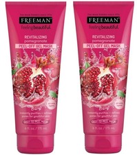 2x Freeman Peel Off Gel Masks Revitalising Pomegranate "Feeling Beautiful" 175ml