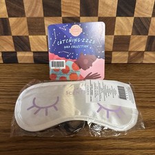 Scentsy Limited Edition PR White  Purple Eyelash Sleep Mask New