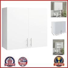 Space Saving Kitchen Wall Cabinet 800mm White Matt with Door and Shelves