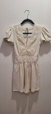 ZARA Embroidered Romper size S