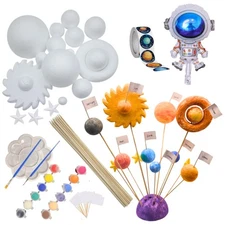 Solar System Model for Crafts, 54 Pack Solar System Project Kit Includes Poly...
