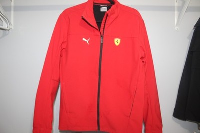 Puma Scuderia Ferrari F1 Racing Track Jacket Red Full Zip Men's Size Small