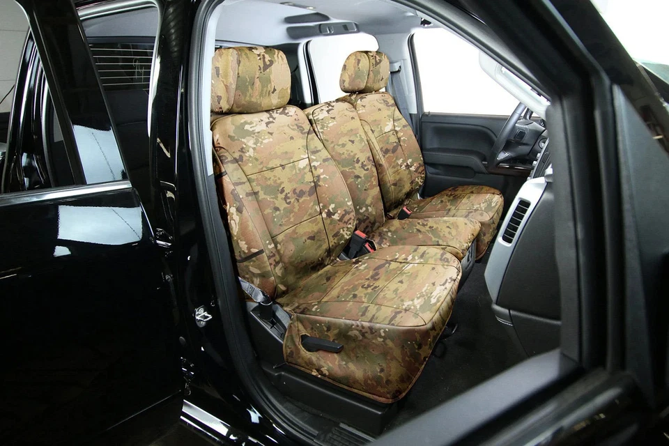 For Isuzu NPR-HD 06-19 Saddleman Cordura 2nd Row OCP Camo Custom Seat Covers - Image 4 of 4