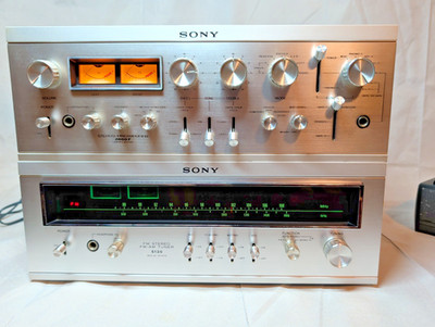Sony TA-2000F Stereo Preamp  & ST-5130 FM Tuner Silver face Tested Working Pair